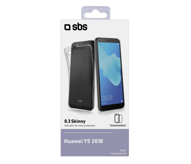Etui Skinny do Huawei Y5 2018 przezroczyste - 1459616 - zdjęcie 2
